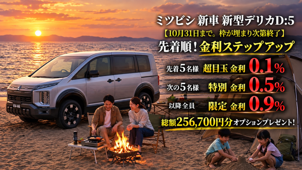 デリカD:5特別販売。